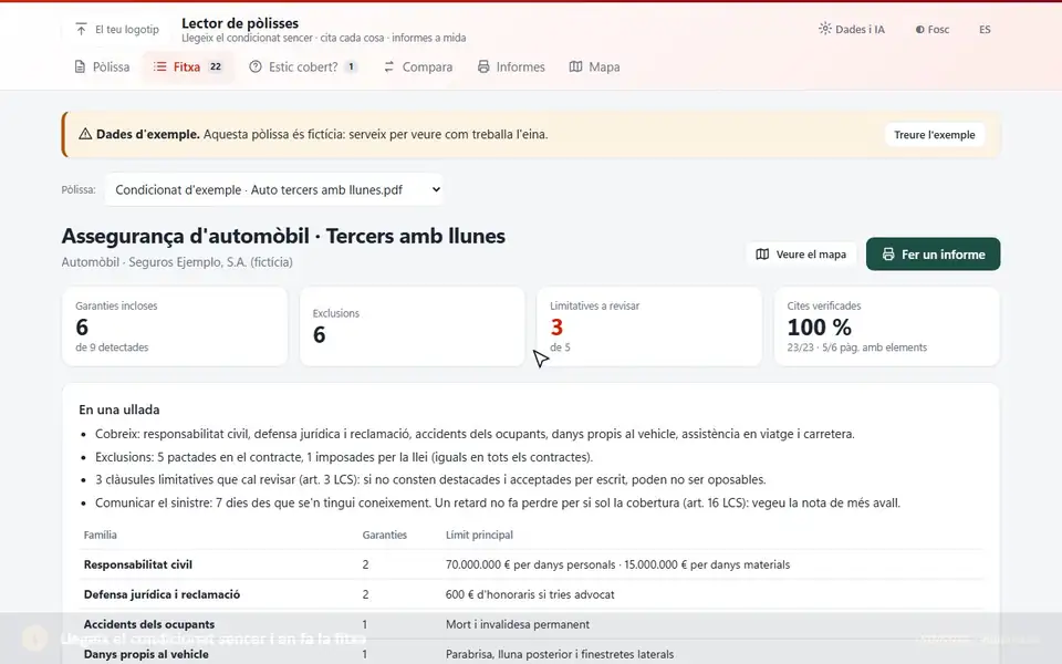 Lector de pòlisses